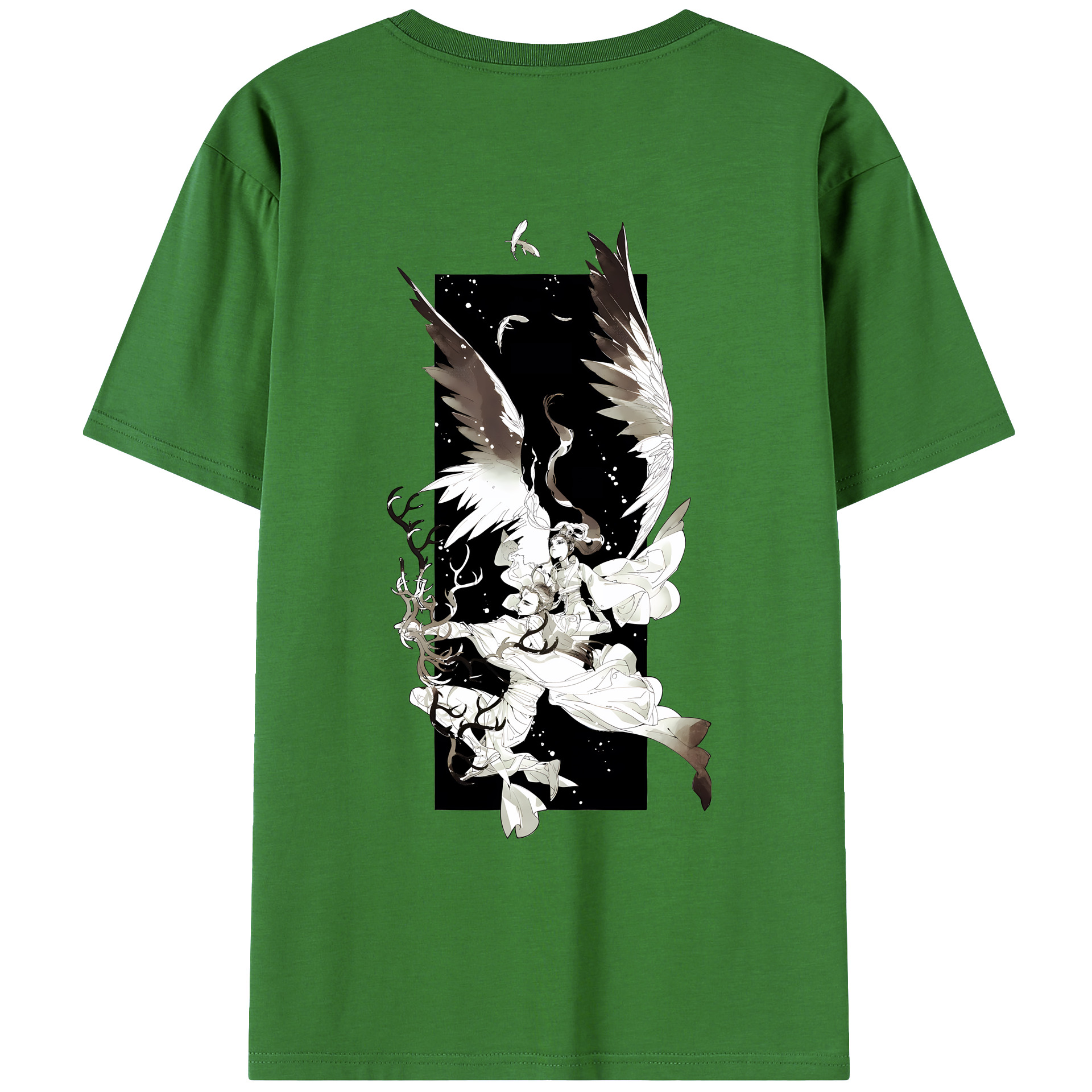 （画像用） Ne Zha 2 ナタ 魔童の大暴れ レディース半袖Tシャツ(バックプリント)